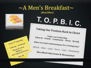 A Mens Breakfast Invite